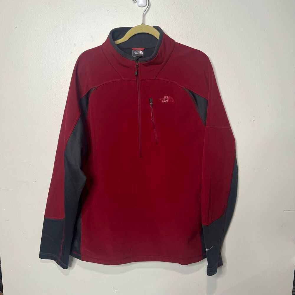 The North Face Men's Red Pullover Jacket 1/2 Zip Sz XL